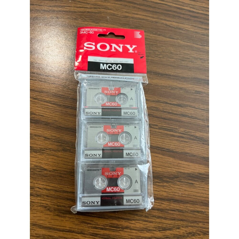 Sony 3MC-60 micro cassettes NWOT